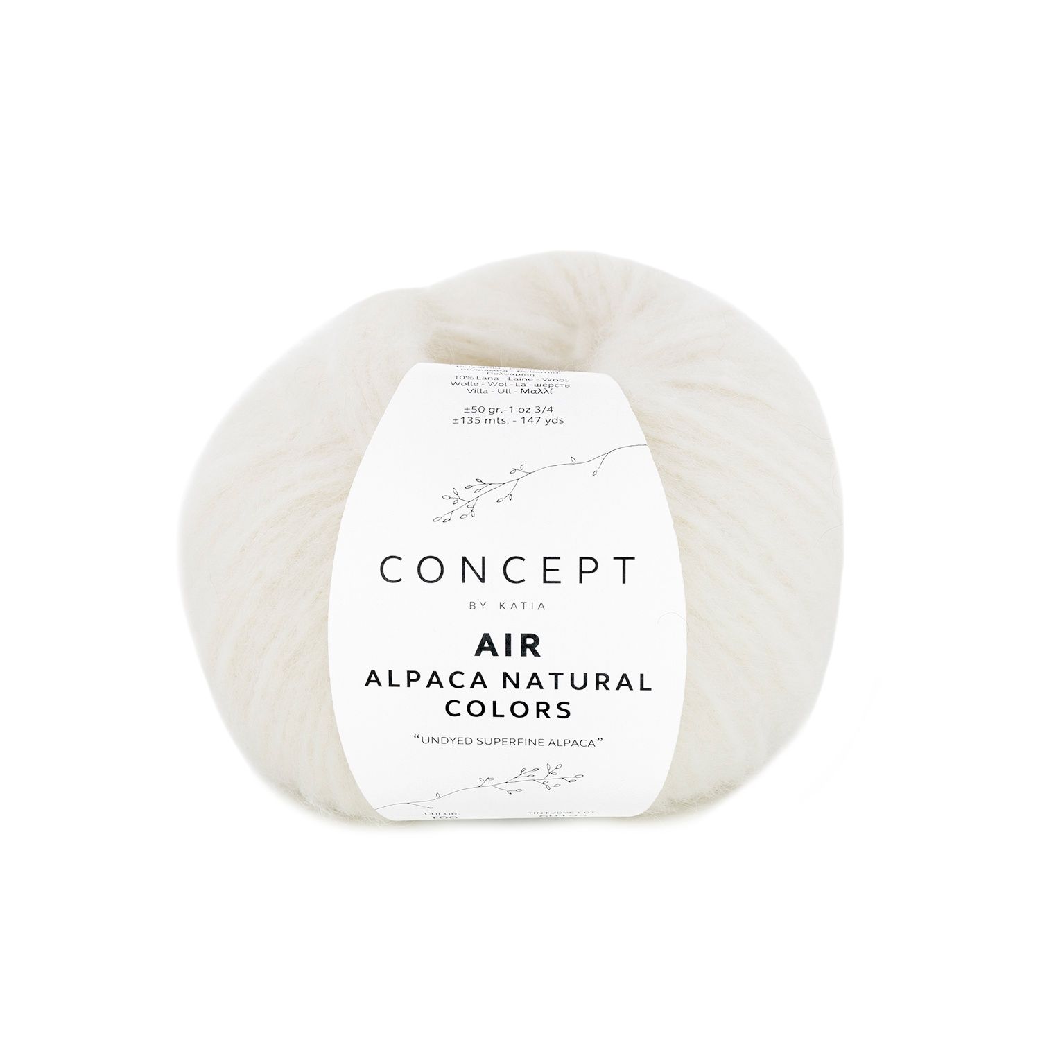 Air alpaca naturel colors