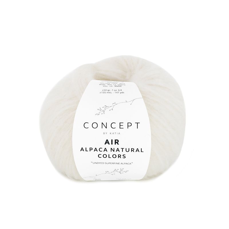 Air alpaca naturel colors