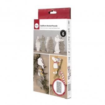 Silicone gietmal rendiervrienden - 1
