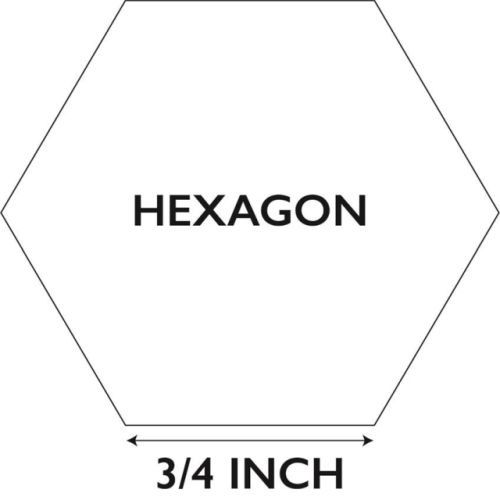 Hexagonnetjes 100 st. 3/4 inch
