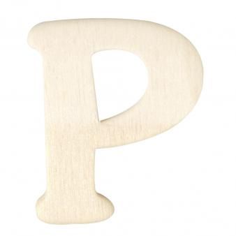 Houten letters 4cm  P