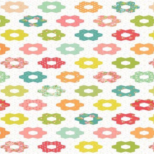 Quiltstof Sherri &amp; Chelsi Strawberry per 10cm