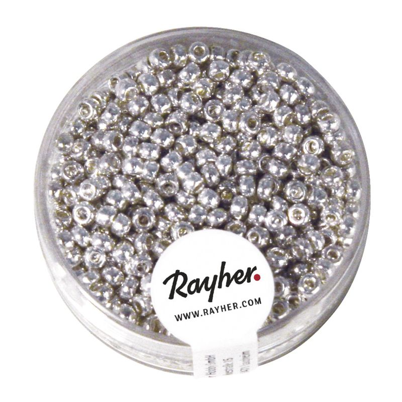Borduurkralen 2.6mm parelmoer zilver