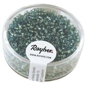 Borduurkralen 2mm met zilverkern diepblauw