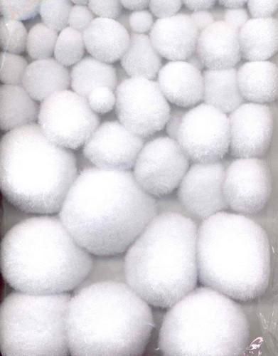 PomPoms - Wit - 10mm 65st