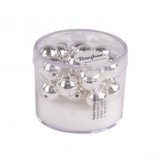 Ronde kralen van plastic 10mm zilver