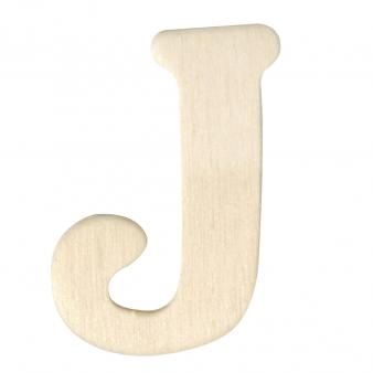 Houten letters 4cm  J