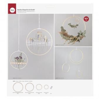 Bamboe ringen set met koord