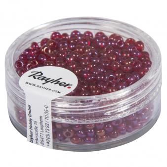 Borduurkralen 2.6mm transp. lustre wijnrood