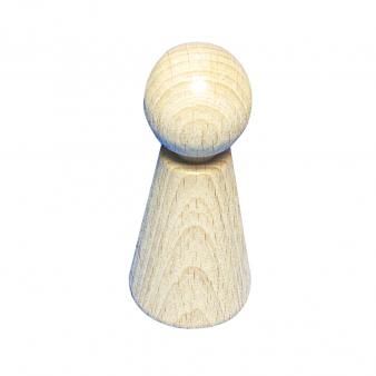 Houten figuurkegel 70mm 1 st