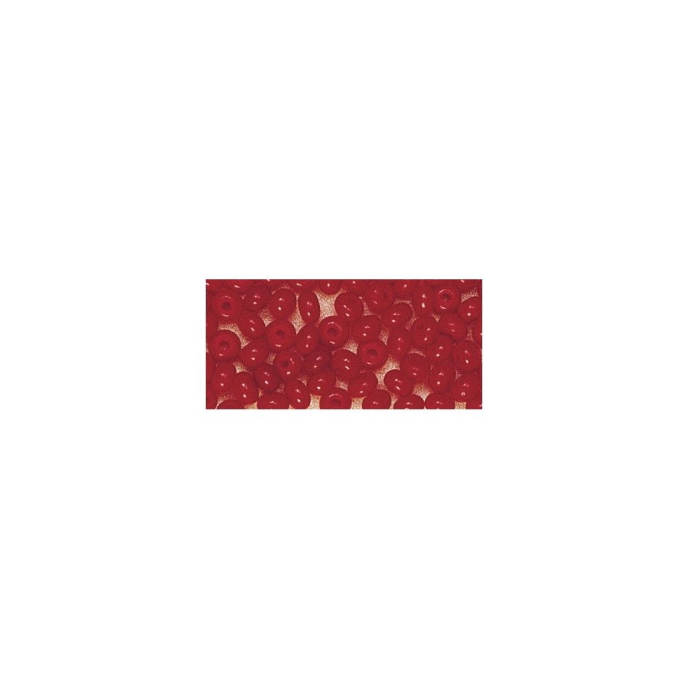 Borduurkralen 2mm opaak rood