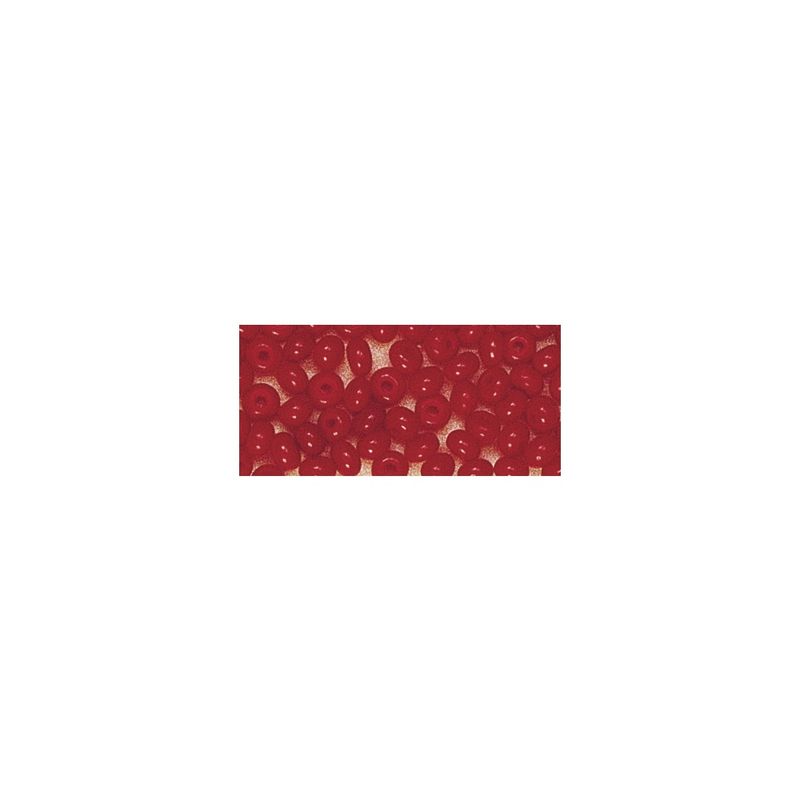 Borduurkralen 2mm opaak rood
