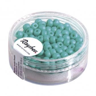 Silk-Bead Glas rocailles, 4mm ø mint