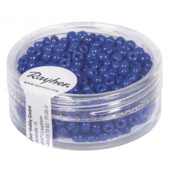 Borduurkralen, 2,6 mm ø, opaak donkerblauw