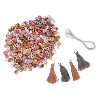 Heishi kralen set van polymeerklei rose