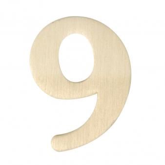 Houten cijfers 4cm  nr9