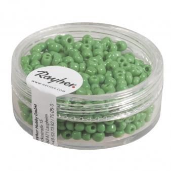 Borduurkralen, 2,6 mm ø, opaak groen