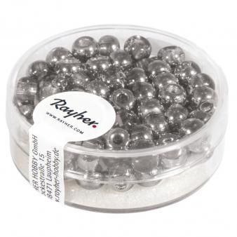 Rocaille metallic met groot gat 5mm zilver