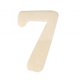 Houten cijfers 4cm  nr7
