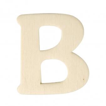 Houten letters 4cm  B
