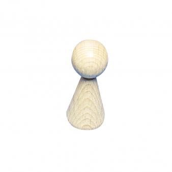 Houten figuurkegel 50mm 1 st