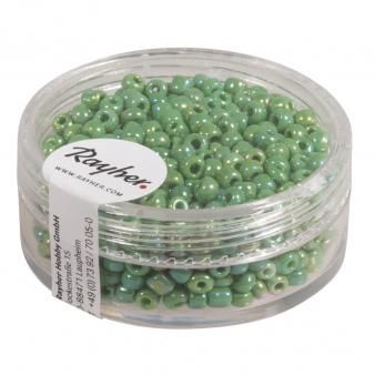 Borduurkralen, 2,6 mm ø, opaak lustre groen