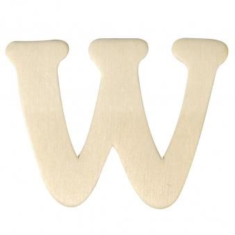 Houten letters 4cm  W