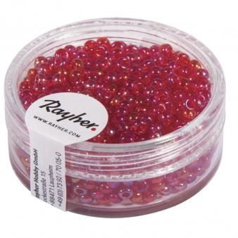 Borduurkralen 2.6mm transp.lustre rood