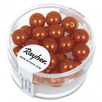 Renaissance kralen 8mm oranje