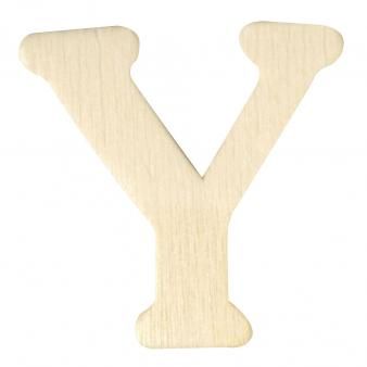 Houten letters 4cm  Y