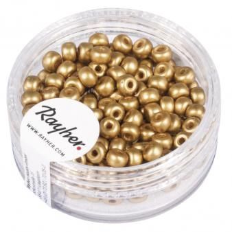Rocailles 4mm goud mat