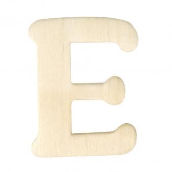 Houten letters 4cm  E