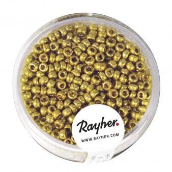 Borduurkralen 2.6mm parelmoer goud