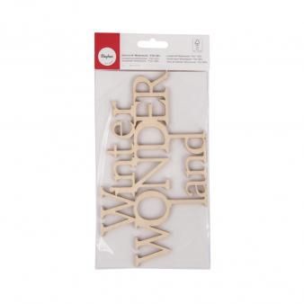 Houten tekst - Winter wonder land