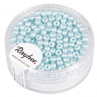 Rocailles, 3mm ø zachtblauw