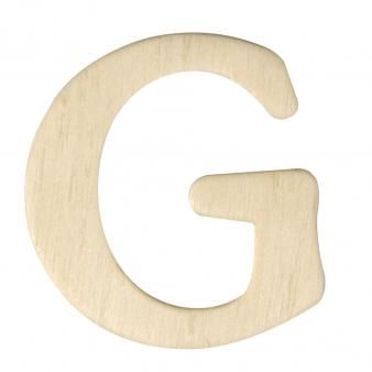Houten letters 4cm  G