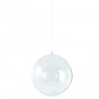 Plastic bal transparant 10 cm