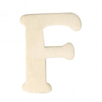 Houten letters 4cm  F