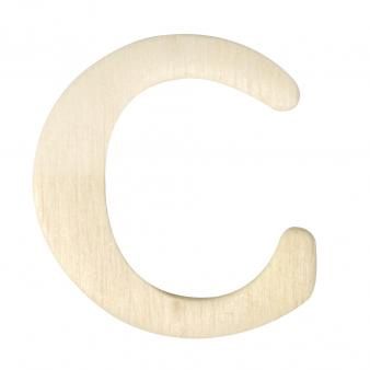 Houten letters 4cm  C