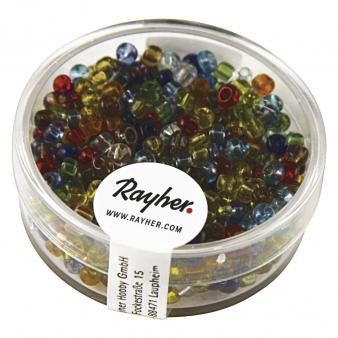 Borduurkralen 2.6mm transparant assorti