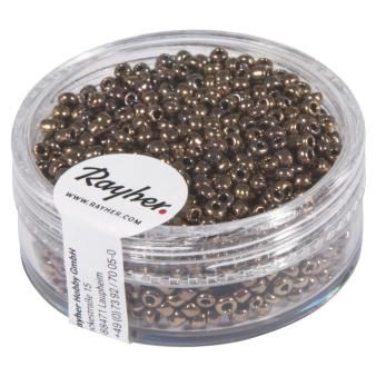 Borduurkralen, 2 mm ø, met zilverkern koper