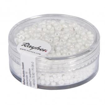 borduurkralen 2mm opaak lustre wit