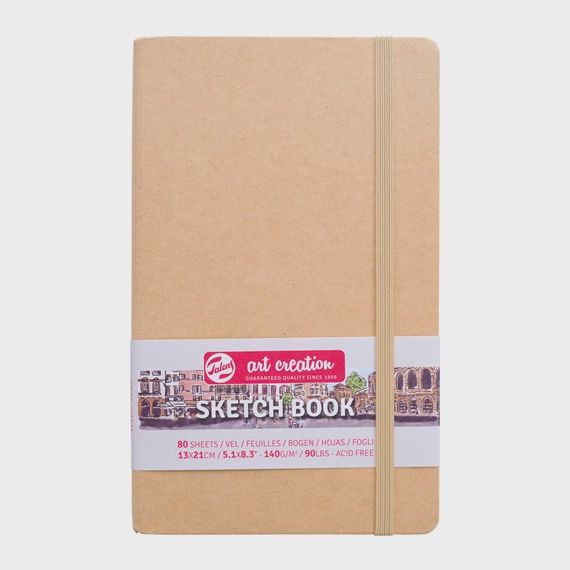 Schetsboek Kraftpapier Omslag 13 x 21 cm 140 g 80 Vellen
