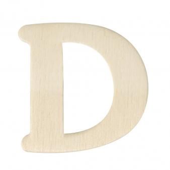Houten letters 4cm  D