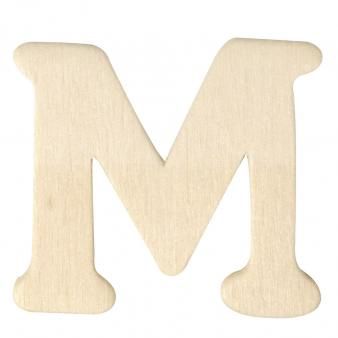Houten letters 4cm  M