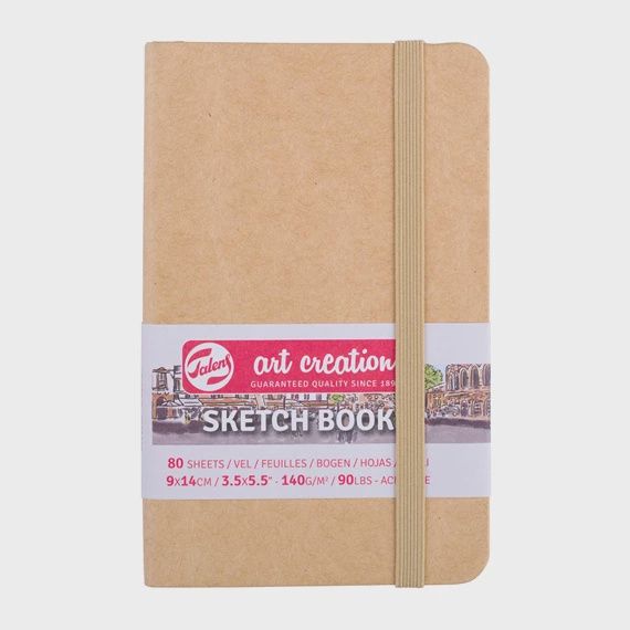 Schetsboek Kraftpapier Omslag 9 x 14 cm