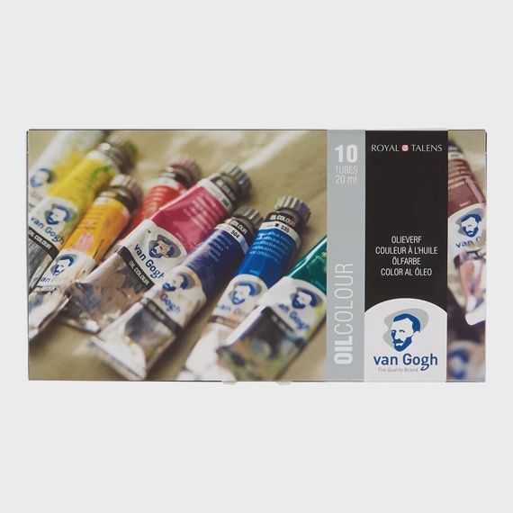 Olieverf basisset 10 kleuren