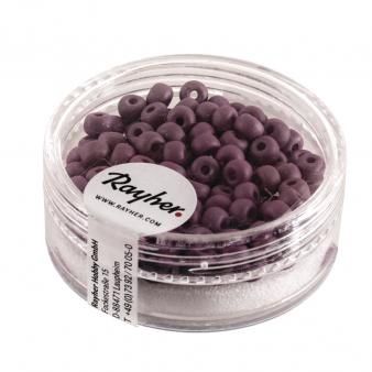 Silk-bead glas rocailles 4mm bordeaux