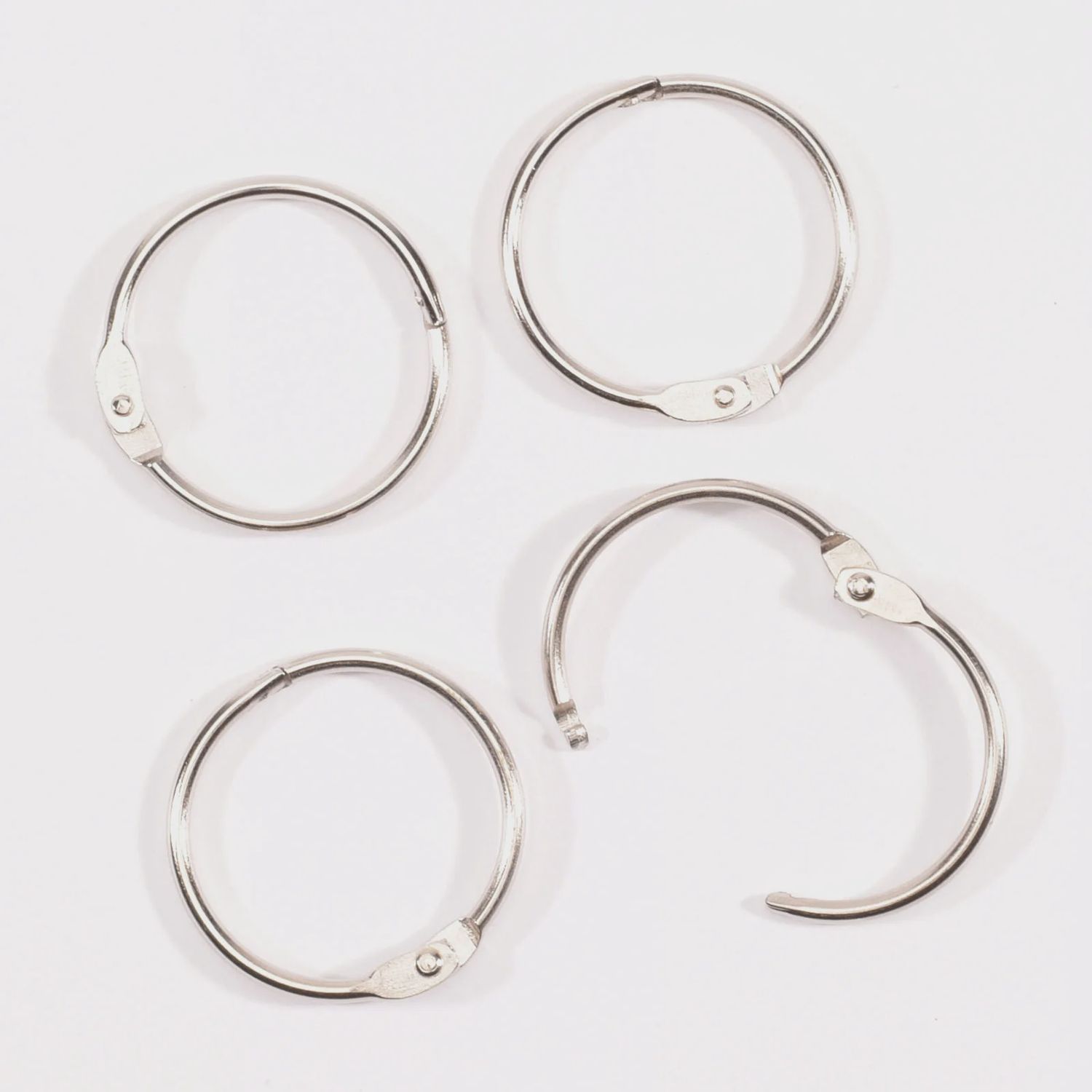 Boekbindringen 32mm Zilver 12st