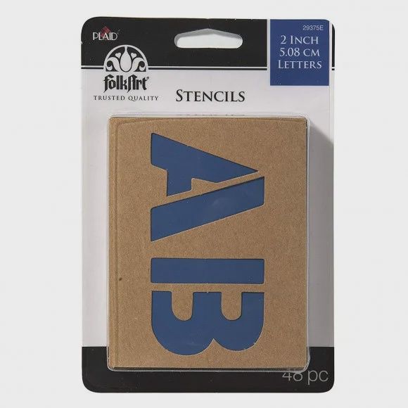 Paper stencil 5,08cm 48stuks